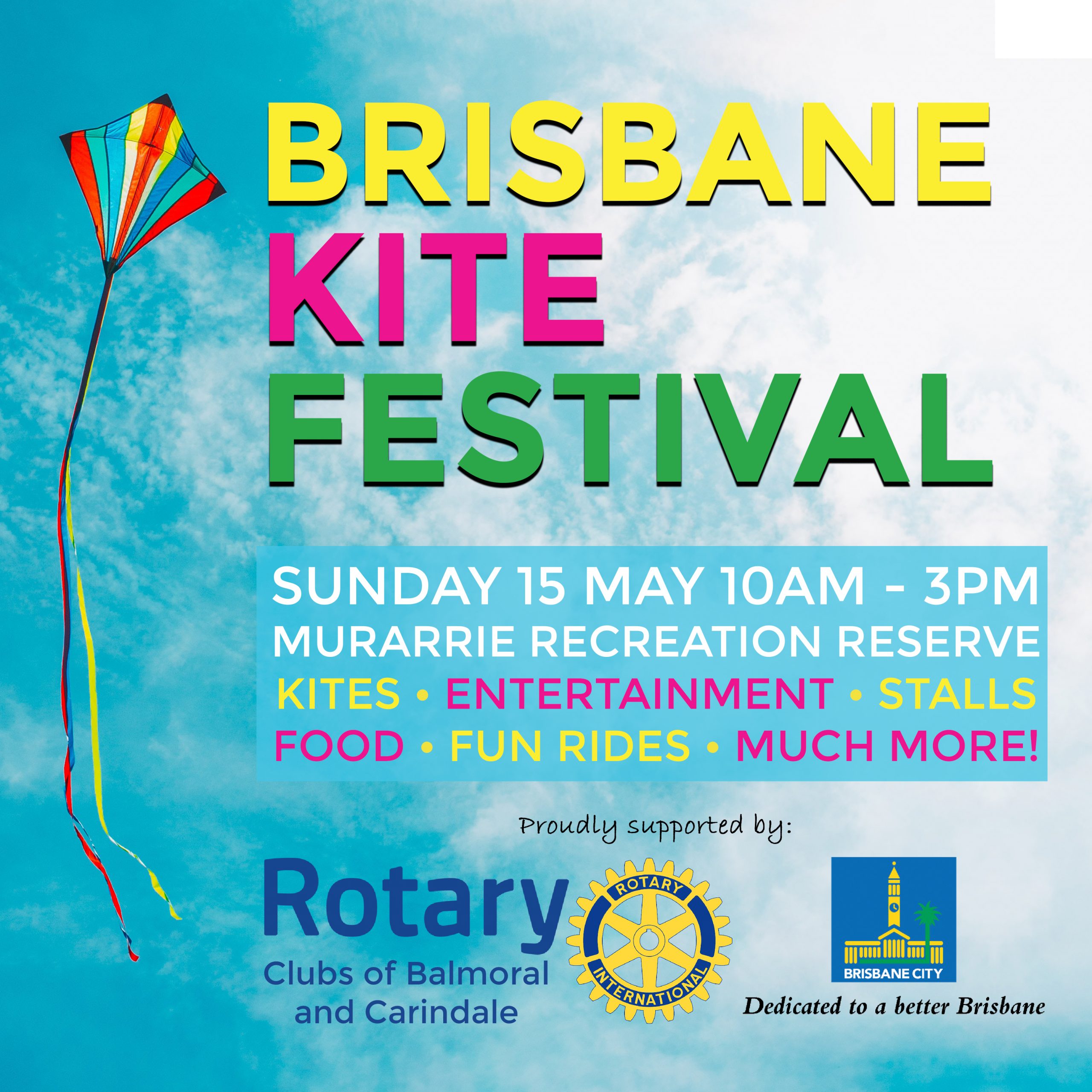 Brisbane Kite Festival Sunday 15 May Cannon Hill Anglican College